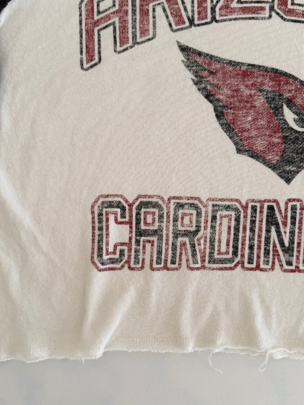 47 Arizona Cardinals Cropped Colorblock Long Sleeve Tee - Picture 4 of 8